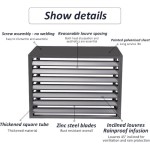 Split air conditioning covers, standing room divider, trash can enclosure, gray, A23P: 110x60x80cm